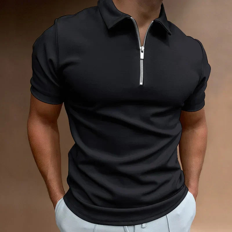TARO | elegantes Reißverschluss Polo